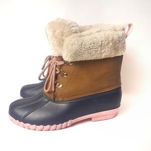 Olivia Miller Duck Boots Rain Snow Big Girls Size 5